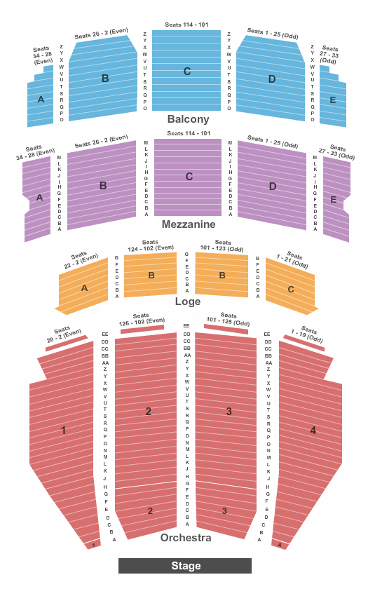 Ohio Theatre Hadestown Seating Chart
